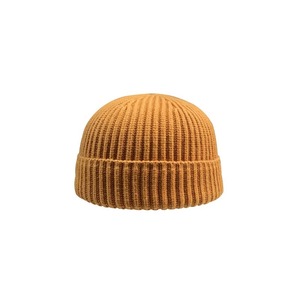 Chapeau melon chaud d'hiver pour hommes et femmes, bonnet rond en tricot sans bord, style streetwear hip-hop pour les occasions décontractées en plein air - Product Image 1