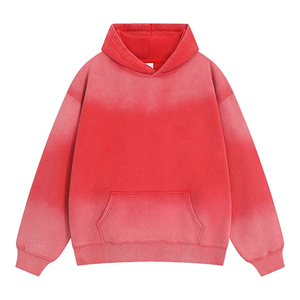 La mejor calidad personalizada 450g Heavy Vintage Hoodie para hombres Sun Faded Cotton All Size Winter Fleece con patrón de impresión - Product Image 5