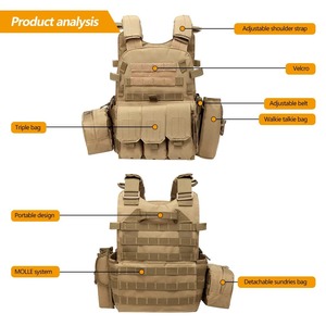 Nylon Pouch Molle Gear Tactical Vest Body Hunting Plate Carrier Airsoft Accessories Combat <strong>War</strong> Game Security Vest