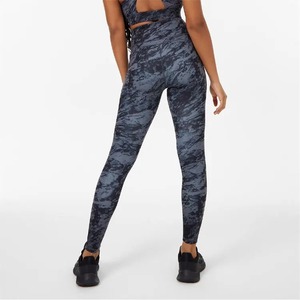 Femmes grande taille automne gymnastique entraînement Fitness porter des ensembles solides modestes pour Yoga taille élastique fermeture respirant vêtements de sport pour les filles - Product Image 5