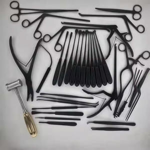 Instrumento quirúrgico de laminectomía estándar alemán de alta calidad, 35 Uds., herramientas ortopédicas para columna vertebral, revestimiento negro Manual de acero Surgiright - Product Image 5