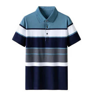 Polos à manches longues pour hommes 100% coton polos de couleur unie pour hommes 2025 polos décontractés classiques pour hommes - Product Image 1
