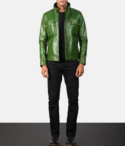 Chaqueta de cuero de ante hecha a medida para hombre, ajuste elegante con diseño de logotipo, perfecta para ropa de calle y trajes informales transpirables - Product Image 2