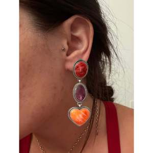 Pendientes Colgantes de Plata de Ley con Forma de Ostra Espinosa y Corazón de Kevin Billah, Ideales para Regalo - Product Image 2
