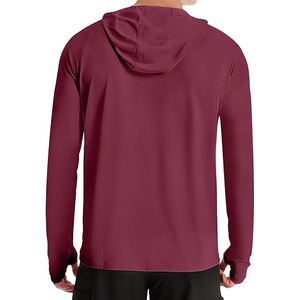 Sudaderas con capucha de lana de algodón 100% para hombre, suéter informal de secado rápido de manga larga sostenible para verano, sudaderas con capucha para hombre - Product Image 2
