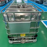 Vollständig aus Edelstahl Gefertigter 1000L IBC-Tank Lebensmittelechter 304 Edelstahl Flüssigkeitstransportbehälter mit Schutzkäfig