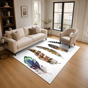 RUGS DEPOT LXDP-1047 Wholesale Terracotta Gold Designer Pattern Digital Printed Machine Washable Chenille Area Rug Non <b>Slip</b> - Product Image 2