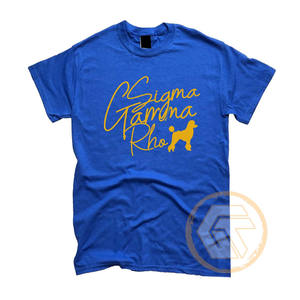Camiseta de Sororidad Sigma Gamma Rho para Mujer, 100% Algodón Jersey, Cuello Redondo, Media Manga, Transpirable para Verano, Venta al Por Mayor - Product Image 2