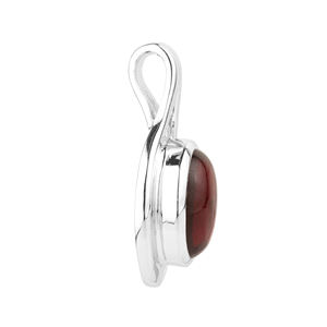 Colgante de Plata Hecho a Mano con Granate, Estilo Religioso, Amatista con Corte Esmeralda y Baño de Rodio - Product Image 3