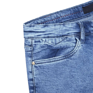 Venta al por mayor de fábrica Pantalones sostenibles Algodón Recto Mid Denim Black Wash High Street Purple Jeans para hombre - Product Image 2