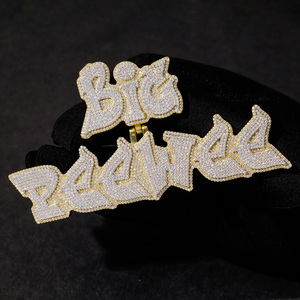 Gioielli a catena Moissanite gioielli personalizzati VVS moissanite 925 sterling silver lab diamond <span class=keywords><strong>nome</strong></span> personalizzato iced out jewelry - Product Image 2