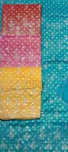 Costumes de créateurs modernes non cousus brodés à la main indiens pour femmes élégantes fêtes de style traditionnel soleil - Product Image 3