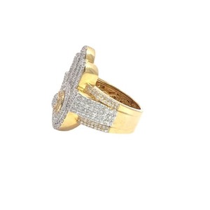 Nuevas llegadas S925 plata esterlina Iced Out Hamsa Hand Men Hip Hop VVS Moissanite anillos de diamantes para hombres - Product Image 3