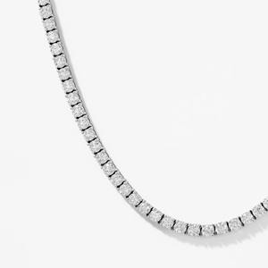 Collar de Tenis de Diamantes de Lujo de 12.00ct en Oro Blanco, Joyería Fina Atemporal, Collar Elegante, Regalo Ideal de Cumpleaños para Mujer - Product Image 3