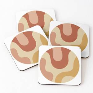 Wood Printed <b>Coasters</b> Tea Serving <b>Coasters</b> 4 Pieces <b>Set</b> Hot Selling Kitchen Accessories Home <b>and</b> Kitchen <b>Placemats</b> - Product Image 3