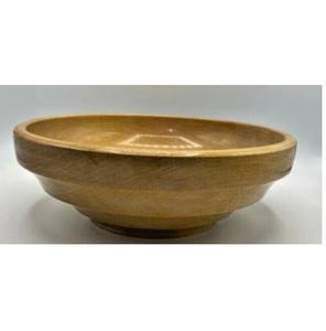 Bol à salade en bois d'acacia avec vernis vintage au design moderne, plats pour soupe Daal et crème glacée faits à la main, taille et forme personnalisées avec guérison - Product Image 5