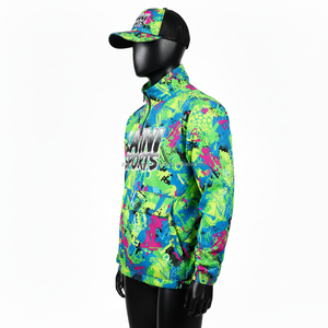 Veste coupe-vent pour femme en polyester doux 160GSM, design multicolore avec panneaux propres et options de logo par sublimation, veste pour femme - Product Image 4