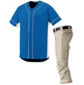 Vente en gros d'uniforme de baseball à boutons et col en V avec logo personnalisé Maillot pour adulte à séchage rapide avec sublimation Design uni vierge - Product Image 5