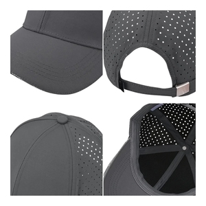 Customizable High Performance <b>Waterproof</b> Golf <b>Hat</b> Laser Cut Holes Cap Custom Logo Adjustable Metal Buckle Bulk Provide Vietnam - Product Image 6