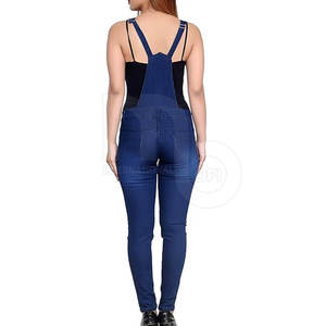 Nouveau femmes jean mode Hip Hop combinaison bavoir pantalon hommes Denim charpentier salopette pleine longueur pantalons décontractés pantalon ample - Product Image 4