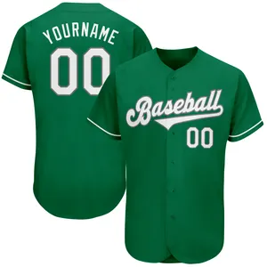 Jersey Baseball kustom nama tim/nomor membuat Anda sendiri seragam Softball cepat kering untuk pria