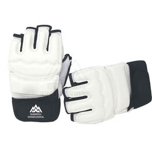 Guantes MMA de piel auténtica con logotipo personalizado Guantes MMA para jóvenes Guantes MMA de medio Dedo de alta calidad - Product Image 1