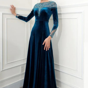 ROBE DE SOIRÉE AVEC PERLES DE VERRE EN CRISTAL, FIL, DABKA WORK @ 2024 - Product Image 1