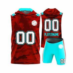 Lycée et collège pour l'athlétisme 7v7 Uniforme de football respirant avec fonction réfléchissante - Product Image 1