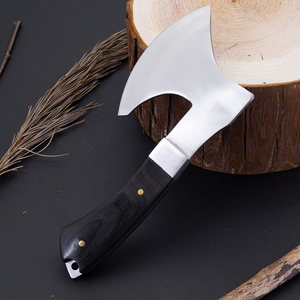 ขวานพิซซ่าแบบมีด้ามจับไม้อเนกประสงค์สำหรับตั้งแคมป์ขนาดเล็กขวานกลางแจ้งขวานเพื่อความอยู่รอดปรับแต่ง2025 - Product Image 2