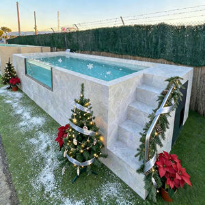 Piscine Hors Sol Professionnelle en Fibre de Verre Préfabriquée pour Adultes 20ft 40ft Conteneur de Jardin Piscine Extérieure à Cadre - Product Image 3