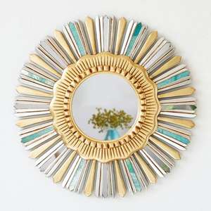 Inhouse Manufacturing Durable <b>Wall</b> <b>Mirror</b> In Metal For Home Livingroom Hotel Hallway Decorative Use <b>Wall</b> <b>Hanging</b> <b>Mirror</b> Art - Product Image 3