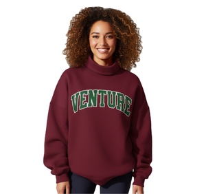 Customized Winter Mock Neck <b>Jumper</b> Baggy Embroidery Patch Design Polyester/Cotton Blend High Quality Mockneck <b>Pullover</b> - Product Image 1