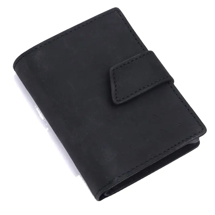 Premium Quality Custom Logo Luxury RFID Blocking Genuine Leather Credit Card Holder Wallet Card Holder at Wholesale Price