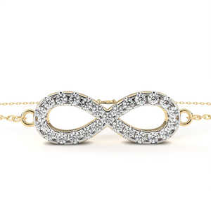 Fabulous 18K <b>Gold</b> Lab Grown Diamond Bracelet & <b>Bangle</b> - Product Image 3