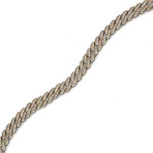 Bracelet à breloques gourmet en argent avec zircon jaune, quartz, diamant, perles et pierres, bijoux en or, forme de fleur, style religieux, pour cadeaux - Product Image 4