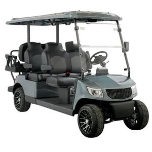 รถกอล์ฟไฟฟ้ามาร์แชล 6 ที่นั่ง แบบยกสูง พร้อมกระจกบังลม ท้ายรถแบบแคดดี้ ความเร็ว 70 กม./ชม. ระยะทาง 50-70 กม. ได้รับการรับรองมาตรฐาน GCC/CE/Eec/Dot - Product Image 4