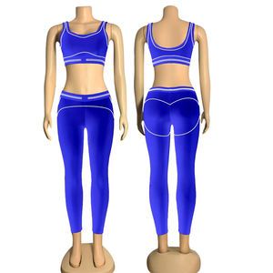 Ensemble de yoga pour femmes sur mesure, court, uni, décontracté, respirant, vente chaude - Product Image 3