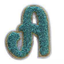 Parches de bordado de chenilla adhesivos coloridos personalizados con letras del equipo universitario - Product Image 6