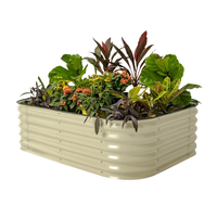 Lettiche de jardin surélevée en acier inoxydable galvanisé, résistante aux intempéries, couleur personnalisable, prix usine OEM ODM, facile à assembler