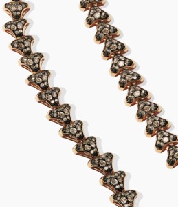 Collar de diamantes chapado en oro rosa de 18 quilates para mujer, cadena de eslabones de joyería de estilo Vintage, accesorio de aleación de moda para bodas - Product Image 4