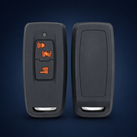 Housse de clé en silicone pour moto Honda, clé intelligente à 3 boutons, antichoc, qualité alimentaire, 1,7 mm, noir, orange, OEM, ODM, usine, MOQ 1 pièce