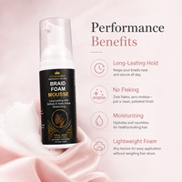 Fabricant de mousse coiffante pour tresses sous marque privée, à tenue longue durée et sans résidus, pour les marques de cheveux texturés
