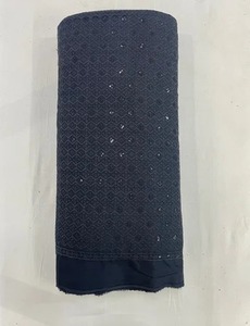 Majisa High Quality Rayon Schiffli <b>Fabric</b> Stylish Eco-friendly Stretch Embroidered Golden Sequence Dress Men Girls' Boys' - Product Image 4