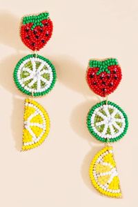 Exquisite Lightweight Handmade Earrings with Glass Seed <b>Beads</b> and <b>Thread</b> for Party Use - Product Image 2