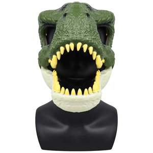Máscara de Dinosaurio con Mandíbula Móvil, Disfraz de Dinosaurio de Plástico con Mandíbula Articulada - Product Image 6