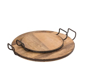 Affordable Handmade Wooden Serving <b>Trays</b> with Premium Quality Craftsmanship and Unique Designs for Home and <b>Kitchen</b> Use - Product Image 4