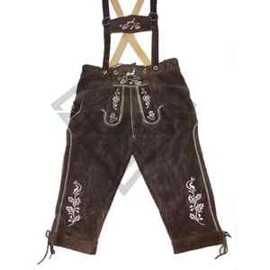 Nouveauté Short Lederhosen à la mode sur mesure séchage rapide nouveau Style taille adulte hommes bavarois genou Lederhosen OEM - Product Image 4