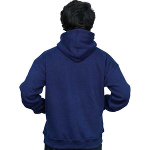 Sweat à capuche unisexe en coton uni pour hommes, adolescents, pull avec poche à capuche surdimensionnée, décontracté, hiver, coupe régulière, écologique et respirant - Product Image 2