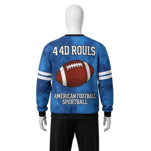 Vêtements de sport de football américain grande taille, tissu polyester, impression par transfert thermique, respirant, vêtements d'entraînement et de jeu, vente en gros - Product Image 1