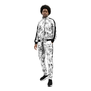 Hip Hop Gym Fitness 100% algodón poliéster entrenamiento chándales hombres cuello alto Top Joggers pantalones ropa deportiva conjunto - Product Image 1